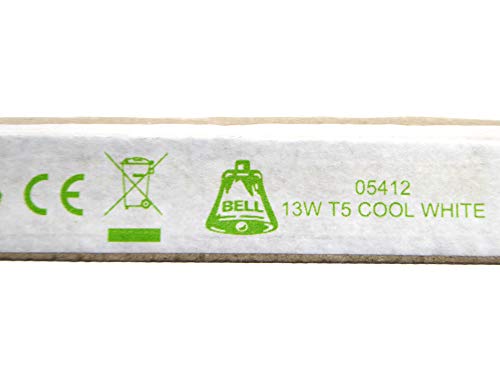 Tubos fluorescentes de 525 mm, luz blanca fría 4000 K, casquillo G5, 13 W, modelo 05412, paquete de 5