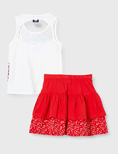 Tuc Tuc Conjunto Camiseta Y Falda Punto Volantes NIÑA Rojo Lost Ocean