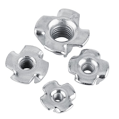 Tuercas de 4 Dientes Tuecas con 4 Garras de Acero al Carbono Tuercas de T Prisionera para Carpintera M3 / M4 / M5 / M6 / M8(M8£30 pcs) Tuercas de 4 Dientes Tuecas con 4 Garras de Acero al Carbono Tuercas de T Prisionera para Carpintera M3 / M4 / M5 / M6 / M8(M8£30 pcs)