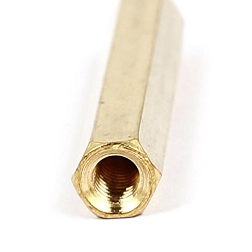 Tuercas espaciadoras de aislador hexagonal de latón sourcingmap® con rosca hembra de M4 x 40 mm, 10 unidades Tuercas espaciadoras de aislador hexagonal de latón sourcingmap® con rosca hembra de M4 x 40 mm, 10 unidades