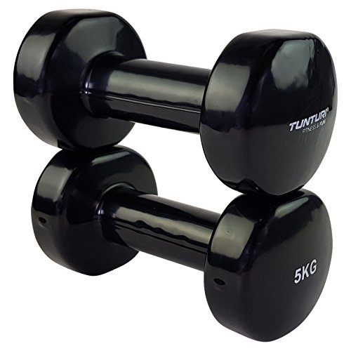 Tunturi 14TUSCL117 Mancuernas, Unisex Adulto, Negro/Gris, 2 kg Tunturi 14TUSCL117 Mancuernas, Unisex Adulto, Negro/Gris, 2 kg