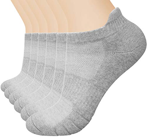 Tuopuda 6 Pares Calcetines Running Deportivos Hombres Mujer Invisibles Cortos Tobilleros Calcetines Unisex Adulto para Trekking Camping Ciclismo Tenis Transpirable Antideslizante Anti-ampollas