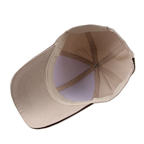 Tuopuda Gorra de béisbol Ajustable de algodón de Estilo Vintage Unisex para Deportes al Aire Libre (Caqui Ligero) Tuopuda Gorra de béisbol Ajustable de algodón de Estilo Vintage Unisex para Deportes al Aire Libre (Caqui Ligero)