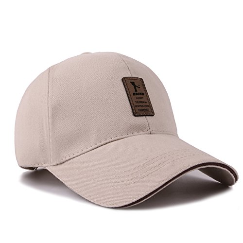 Tuopuda Gorra de béisbol Ajustable de algodón de Estilo Vintage Unisex para Deportes al Aire Libre (Caqui Ligero) Tuopuda Gorra de béisbol Ajustable de algodón de Estilo Vintage Unisex para Deportes al Aire Libre (Caqui Ligero)