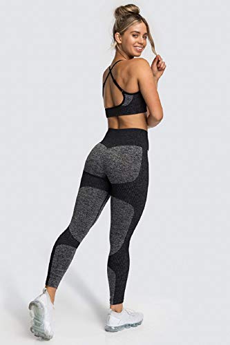 Tuopuda Leggings Mujer Deporte Mallas Pantalones Deportivos Leggings Running y Ejercicio Mallas de deporte de mujer Yoga Leggings Elásticos Cintura Alta Para Reducir Vientre Pantalón Deportivo de