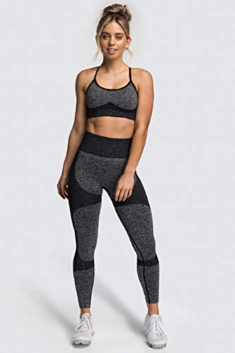 Tuopuda Leggings Mujer Deporte Mallas Pantalones Deportivos Leggings Running y Ejercicio Mallas de deporte de mujer Yoga Leggings Elásticos Cintura Alta Para Reducir Vientre Pantalón Deportivo de