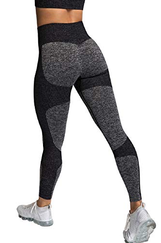 Tuopuda Leggings Mujer Deporte Mallas Pantalones Deportivos Leggings Running y Ejercicio Mallas de deporte de mujer Yoga Leggings Elásticos Cintura Alta Para Reducir Vientre Pantalón Deportivo de