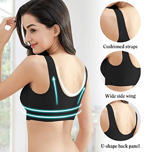 Tuopuda Sujetador Deportivo para Mujer Sujetador de Contorno 5D Sujetadores para Dormir de Talla Grande Cómodos Suave y Almohadillas Extraíbles Yoga Sujetador de Encaje Sujetador Deporte sin Costuras Tuopuda Sujetador Deportivo para Mujer Sujetador de Contorno 5D Sujetadores para Dormir de Talla Grande Cómodos Suave y Almohadillas Extraíbles Yoga Sujetador de Encaje Sujetador Deporte sin Costuras