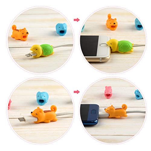 Tuparka 18 Pcs Protector de Cable de Cargador, USB Protector Compatible con iPhone Android, para Todos los Móviles Tuparka 18 Pcs Protector de Cable de Cargador, USB Protector Compatible con iPhone Android, para Todos los Móviles