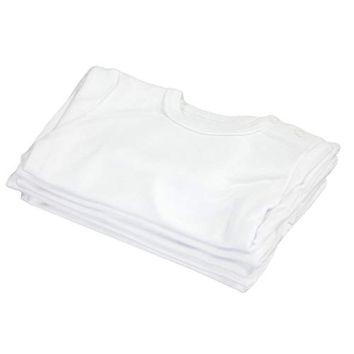 TupTam Camiseta Manga Larga para Bebé Niño, Pack de 5, Blanco, 92