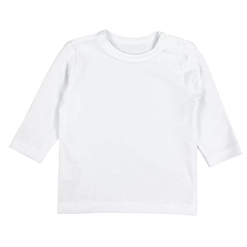 TupTam Camiseta Manga Larga para Bebé Niño, Pack de 5, Blanco, 92