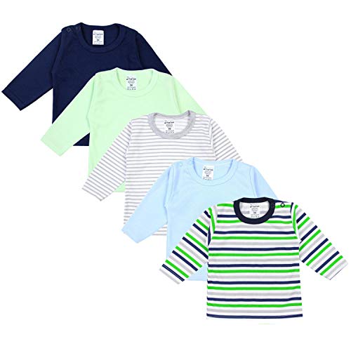 TupTam Camiseta Manga Larga para Bebé Niño, Pack de 5, Multicolor, 104 TupTam Camiseta Manga Larga para Bebé Niño, Pack de 5, Multicolor, 104