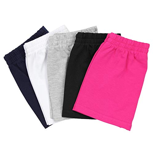 TupTam Pantalones Cortos para Niña Shorts Deportivos, Blanco, 134