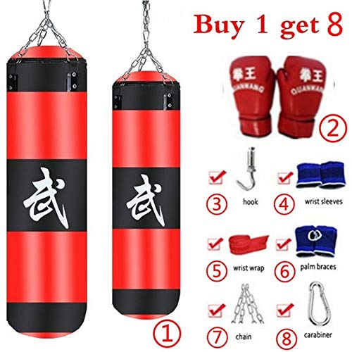 turkeybaby Conjunto De Saco De Boxeo, Saco De Boxeo para Entrenamiento De Boxeo, 8 Piezas/Set Fitness Training MMA Saco De Boxeo Sport Kick Hanging Sandbag 3#