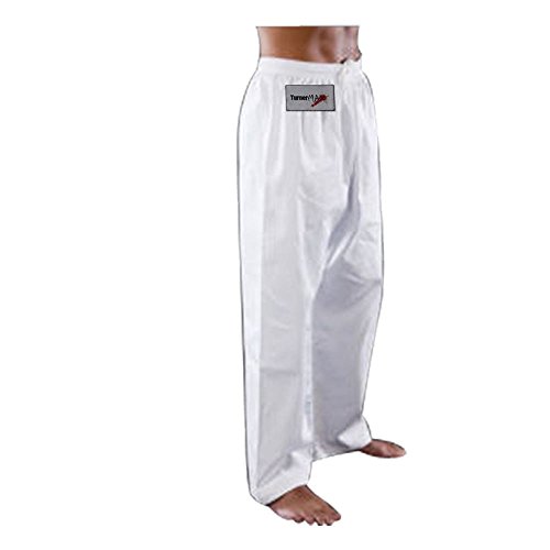 TurnerMAX Karate Pantalones, Blanco, 8 oz de algodón, 190 cm
