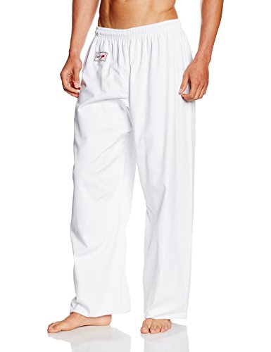 TurnerMAX Karate Pantalones, Blanco, 8 oz de algodón, 190 cm