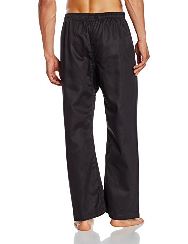 TurnerMAX - Pantalones para Deportes de Lucha y Artes Marciales Mixtas (algodón), Color Negro Talla:110cm