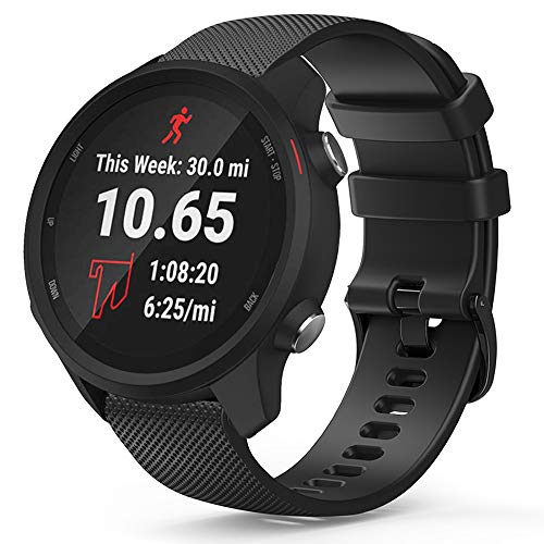 TUSITA Liberación Rápida Correa 20mm Para Polar Ignite,Garmin Approach S40,Forerunner 245 645,Venu,Vivoactive 3 Music,Vivomove 3 HR Luxe Style - Banda de silicona - Accesorios para relojes inteligente