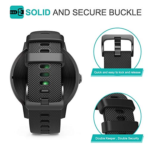 TUSITA Liberación Rápida Correa 20mm Para Polar Ignite,Garmin Approach S40,Forerunner 245 645,Venu,Vivoactive 3 Music,Vivomove 3 HR Luxe Style - Banda de silicona - Accesorios para relojes inteligente TUSITA Liberación Rápida Correa 20mm Para Polar Ignite,Garmin Approach S40,Forerunner 245 645,Venu,Vivoactive 3 Music,Vivomove 3 HR Luxe Style - Banda de silicona - Accesorios para relojes inteligente