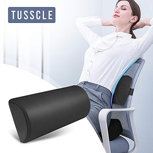 Tusscle cojin Lumbar Silla con Esponja,Almohada Lumbar Ergonómica para Silla De Coche, Office,Soporte de Espalda per Silla De Ruedas Y Cama