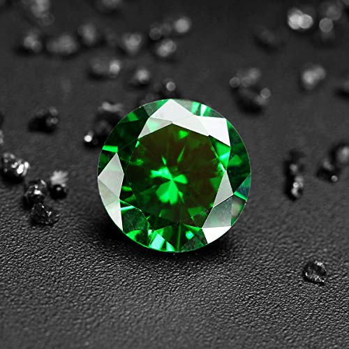 TuToy 8Mm 3.15Ct Natural Mined Green Emerald Round Cut Vvs Loose Gemstone Jewelry Decorations TuToy 8Mm 3.15Ct Natural Mined Green Emerald Round Cut Vvs Loose Gemstone Jewelry Decorations