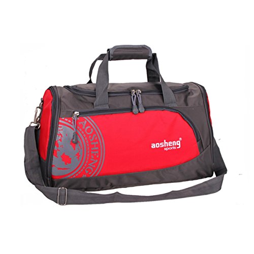 Tutoy Men Woman Gym Bag Gran Capacidad Outdooors Fitness Multifuncional Bolsa De Hombro - Rojo