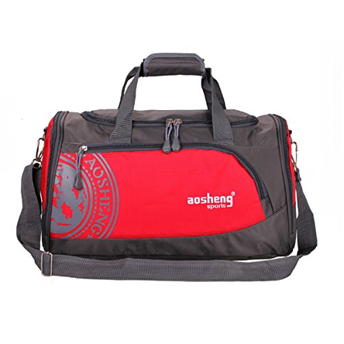 Tutoy Men Woman Gym Bag Gran Capacidad Outdooors Fitness Multifuncional Bolsa De Hombro - Rojo