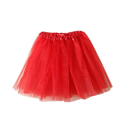 Tutú para mujer, minifalda de ballet, enagua rojo Madre