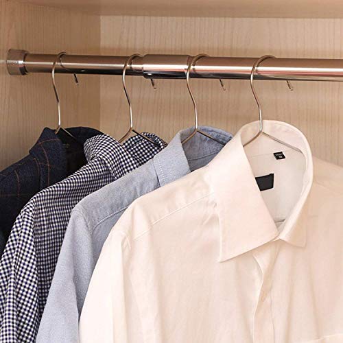 TUXWANG 18/10 Perchas de Acero Inoxidable, Ahorro de Espacio, Antideslizante, No se Doble, No se descolora, Colgar Camisas, Chaquetas, Abrigos, Camisetas y Suéteres, 30 Piezas TUXWANG 18/10 Perchas de Acero Inoxidable, Ahorro de Espacio, Antideslizante, No se Doble, No se descolora, Colgar Camisas, Chaquetas, Abrigos, Camisetas y Suéteres, 30 Piezas