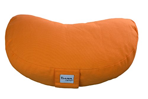 tvamm Lifestyle Media Luna Zafu – Cojín de meditación naranja tvamm Lifestyle Media Luna Zafu – Cojín de meditación naranja