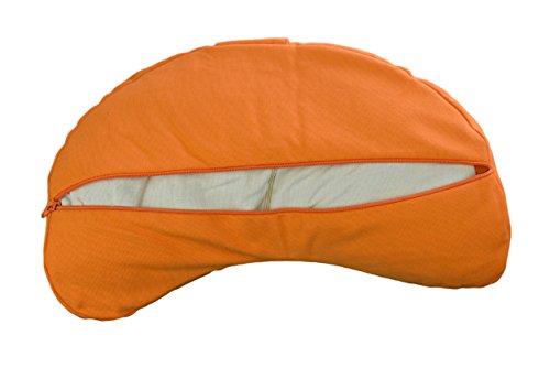 tvamm Lifestyle Media Luna Zafu – Cojín de meditación naranja tvamm Lifestyle Media Luna Zafu – Cojín de meditación naranja