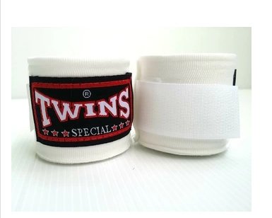 Twins Muay Thai - Vendas de boxeo para Muay Thai, color blanco Twins Muay Thai - Vendas de boxeo para Muay Thai, color blanco