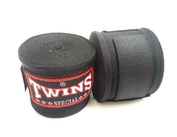 Twins Muay Thai - Vendas de boxeo para Muay Thai, color negro Twins Muay Thai - Vendas de boxeo para Muay Thai, color negro