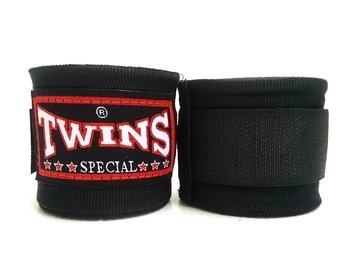 Twins Muay Thai - Vendas de boxeo para Muay Thai, color negro Twins Muay Thai - Vendas de boxeo para Muay Thai, color negro
