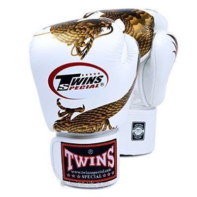 Twins Special Fancy Guantes de boxeo Gold Dragon Velcro muñeca 12 oz