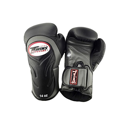 Twins Special - Guantes de Sparring (320 g), color negro