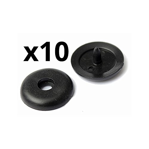 Twowinds - 10x Topes para Cinturón de Seguridad Botones plástico Universal