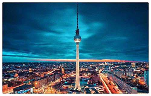 TWYYDP Puzzle De Madera Adulto 1000 Piezas,Torre De Berlín De Noche,Pintura Art Deco Casera TWYYDP Puzzle De Madera Adulto 1000 Piezas,Torre De Berlín De Noche,Pintura Art Deco Casera
