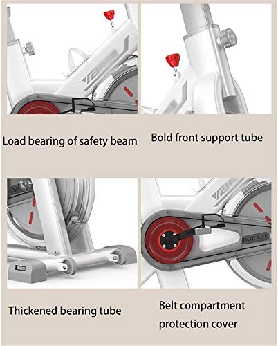 TXOZ Estacionaria silencioso de transmisión del cinturón Ciclo de la Bici de Bicicleta de Ejercicios, Ritmo cardíaco, Monitor LCD, Asiento Ajustable y Manillar for el hogar Cardio Workout