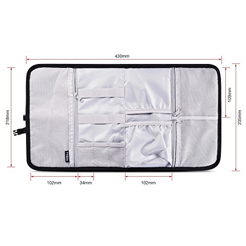 TYCKA Electrónico Organizador de Cables Accesorios Bolsa para Cables Estuche Cables, para Cargador, Banco de energía, Tarjeta de Memoria, Gris Oscuro TYCKA Electrónico Organizador de Cables Accesorios Bolsa para Cables Estuche Cables, para Cargador, Banco de energía, Tarjeta de Memoria, Gris Oscuro