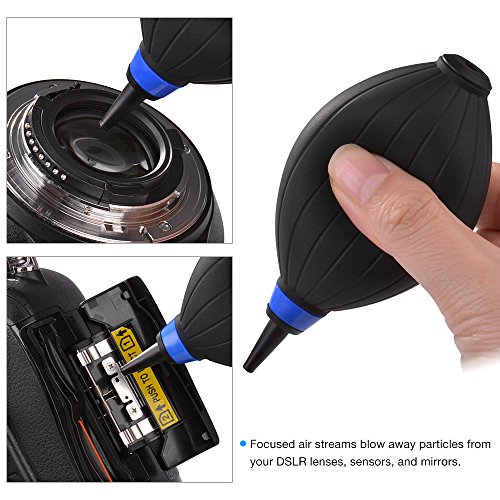 TYCKA Kit de Limpieza Profesional para cámaras réflex Digitales Canon, Nikon, Pentax, Sony, Telescopios y Binoculares ect, con Bolso Resistente al Agua TYCKA Kit de Limpieza Profesional para cámaras réflex Digitales Canon, Nikon, Pentax, Sony, Telescopios y Binoculares ect, con Bolso Resistente al Agua