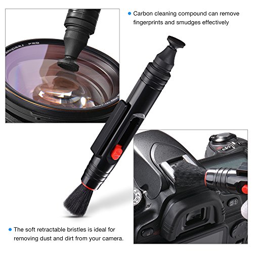 TYCKA Kit de Limpieza Profesional para cámaras réflex Digitales Canon, Nikon, Pentax, Sony, Telescopios y Binoculares ect, con Bolso Resistente al Agua TYCKA Kit de Limpieza Profesional para cámaras réflex Digitales Canon, Nikon, Pentax, Sony, Telescopios y Binoculares ect, con Bolso Resistente al Agua