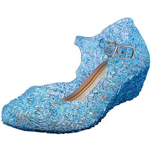 Tyidalin Niña Bailarina Zapatos de Tacón Disfraz de Princesa Zapatilla de Ballet Para 3 a 12 Años Azul EU28-33 (EU 24(Talla del Fabricante 26)) Tyidalin Niña Bailarina Zapatos de Tacón Disfraz de Princesa Zapatilla de Ballet Para 3 a 12 Años Azul EU28-33 (EU 24(Talla del Fabricante 26))