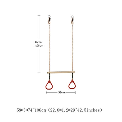 TYLZDZ Anillas Anillo De Gimnasia Estiramiento para Niños Varilla Columpio Plástico Juguete Entrenamiento Suspensión Multifuncional para Interiores Y Exteriores con Hebilla Seguridad Bloqueo TYLZDZ Anillas Anillo De Gimnasia Estiramiento para Niños Varilla Columpio Plástico Juguete Entrenamiento Suspensión Multifuncional para Interiores Y Exteriores con Hebilla Seguridad Bloqueo