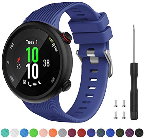 Tyogeephy Compatible con Forerunner 45S Correa de Reloj, Correa de Reloj de Repuesto Deportivo de Silicona Suave, Fitness Correa Pulsera para Forerunner 45S Smartwatch Tyogeephy Compatible con Forerunner 45S Correa de Reloj, Correa de Reloj de Repuesto Deportivo de Silicona Suave, Fitness Correa Pulsera para Forerunner 45S Smartwatch