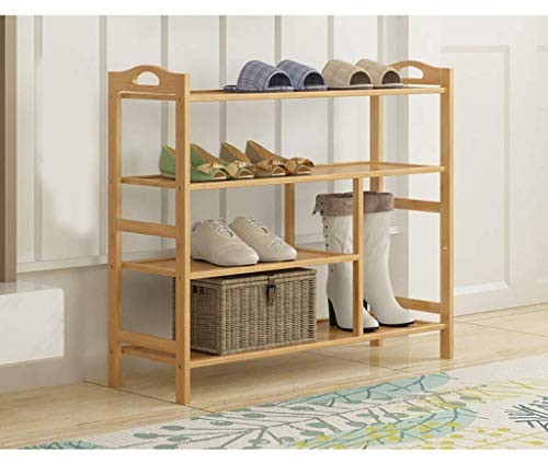 TYT Rack de Zapatas de Bambú de 4 Niveles Multi - Capa Antipolvo Conjunto de Racks de Madera Sólida a Prueba Racks Económicos,Los 70 * 26 * 70Cm TYT Rack de Zapatas de Bambú de 4 Niveles Multi - Capa Antipolvo Conjunto de Racks de Madera Sólida a Prueba Racks Económicos,Los 70 * 26 * 70Cm