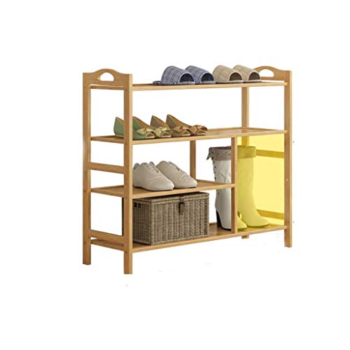 TYT Rack de Zapatas de Bambú de 4 Niveles Multi - Capa Antipolvo Conjunto de Racks de Madera Sólida a Prueba Racks Económicos,Los 70 * 26 * 70Cm