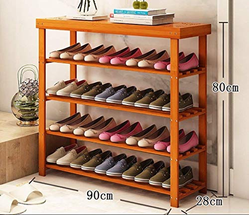 TYT Rack de Zapatas de Bambú de 4 Niveles Multi - Capa Antipolvo Conjunto de Racks de Madera Sólida a Prueba Racks Económicos,Los 90 * 28 * 80Cm TYT Rack de Zapatas de Bambú de 4 Niveles Multi - Capa Antipolvo Conjunto de Racks de Madera Sólida a Prueba Racks Económicos,Los 90 * 28 * 80Cm