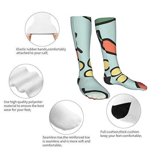 tyui7 Calcetines de compresión para mujeres y hombres Taco Chill Pattern Heel Calcetines gruesos: lo mejor para correr, deportes atléticos, viajes en avión, embarazo, fútbol tyui7 Calcetines de compresión para mujeres y hombres Taco Chill Pattern Heel Calcetines gruesos: lo mejor para correr, deportes atléticos, viajes en avión, embarazo, fútbol
