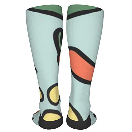 tyui7 Calcetines de compresión para mujeres y hombres Taco Chill Pattern Heel Calcetines gruesos: lo mejor para correr, deportes atléticos, viajes en avión, embarazo, fútbol tyui7 Calcetines de compresión para mujeres y hombres Taco Chill Pattern Heel Calcetines gruesos: lo mejor para correr, deportes atléticos, viajes en avión, embarazo, fútbol